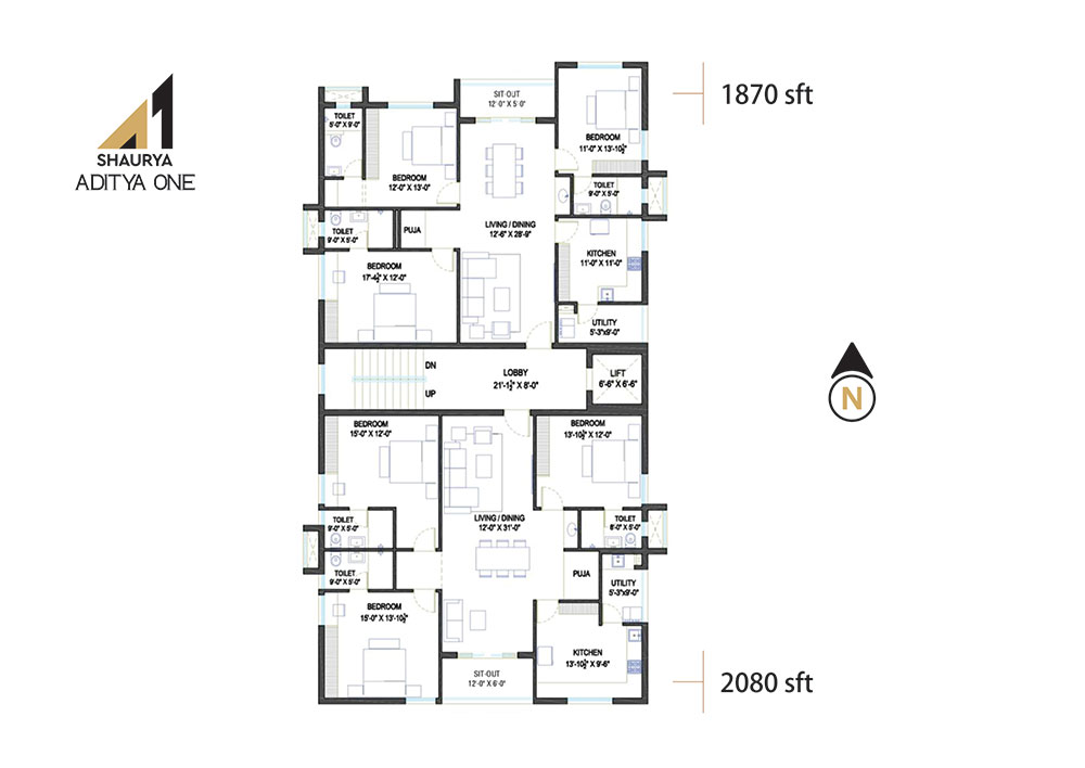 Aditya One Floorplan